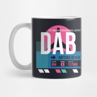 Daytona Beach (DAB) Airport // Sunset Baggage Tag Mug